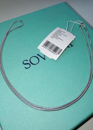 Срібний ланцюжок ланцюг тонко джгут снійк 45 см срібло 925 проби