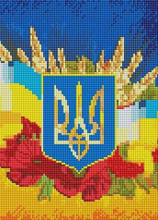 Набор алмазной мозаики colorart 30x30 символы украины tt606