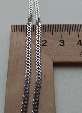 Серебряная цепочка цепь плетение двойной ромб 450см серебро 925 пробы