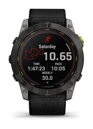 Смарт-годинник garmin enduro 2 із чорним нейлоновим ремінцем6 фото