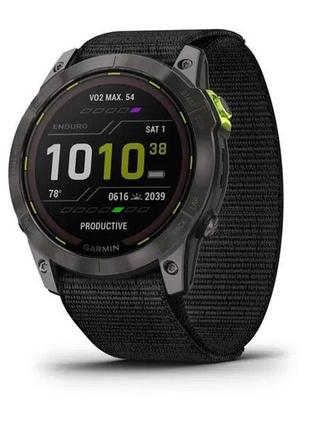 Смарт-часы garmin enduro 2 с черным нейлоновым ремешком