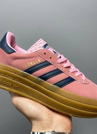 Женские кроссовки adidas gazelle bold pink 37-38-39-406 фото