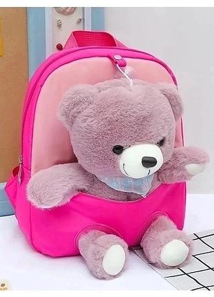 Рюкзак рюкзачок сумка с игрушкой единорогом мишкой3 фото