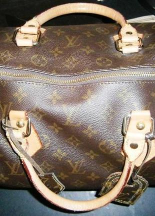 Monogram speedy 40 voyage handbag /ручки кожа3 фото