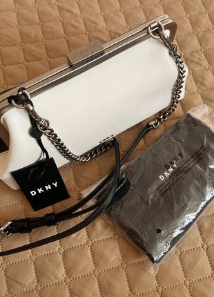 Сумка клатч кожаная dkny2 фото