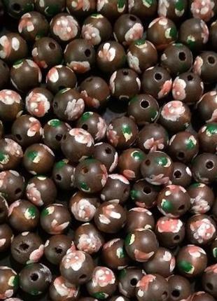 Намистины деревянные, 350 штук