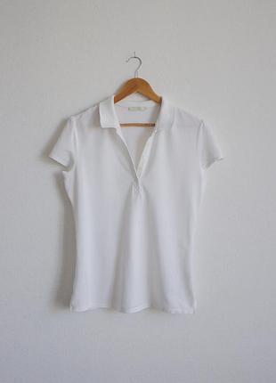 Футболка поло marks & spencer біла
