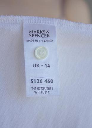 Футболка поло marks &amp; spencer белая7 фото