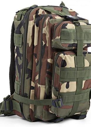 Армейский тактический рюкзак woodland. камуфляжный военный рюкзак на 25 литров2 фото