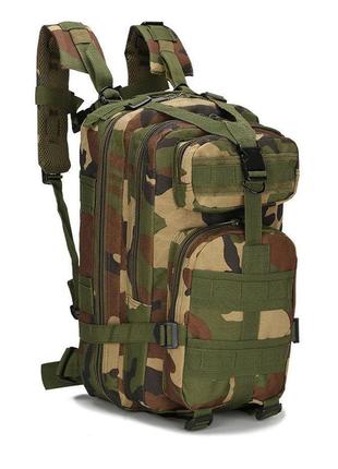 Армейский тактический рюкзак woodland. камуфляжный военный рюкзак на 25 литров3 фото
