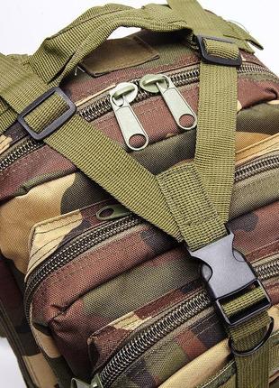 Армейский тактический рюкзак woodland. камуфляжный военный рюкзак на 25 литров8 фото