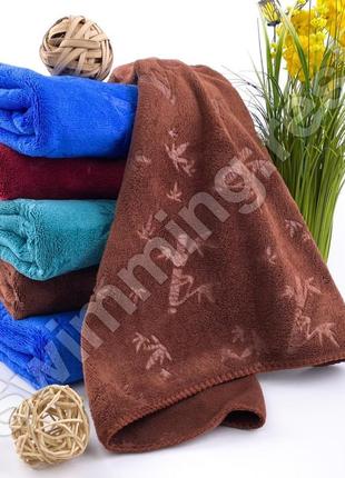 Набор кухонных полотенец микрофибра 3 шт 35х75 бамбукова гілочка