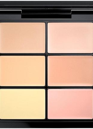 Палетка для коррекції обличчя mac studio fix conceal and correct palette light 6g