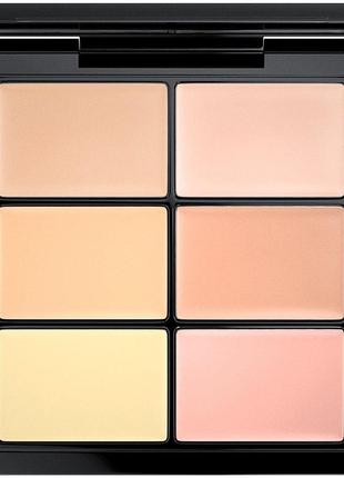 Палетка для коррекції обличчя mac studio fix conceal and correct palette light 6g