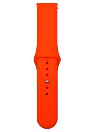 Ремінець silicone для samsung watch gear s3/watch 46 mm/xiaomi amazfit (22mm) orange (код товару:28191)