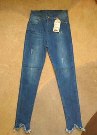 Розпродаж новинка американка с бахромой джинсы женские1 фото