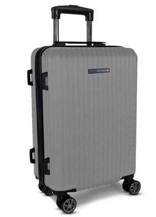 Дорожный чемодан swissbrand riga 2.0 (l) silver (swb_lhrig802l)
