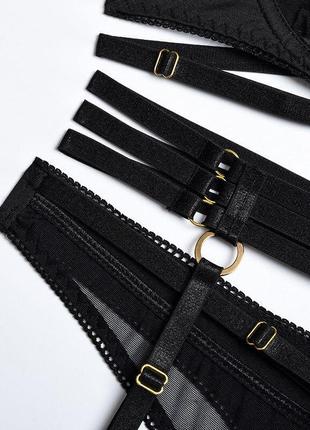 Сексуальний комплект спідньої білизни, еротична спідня білизна. красива жіноча прозора...