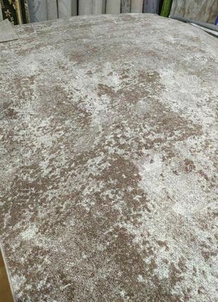 Доріжка на відріз mira бежевий мрамор! короткий ворс 24058-120