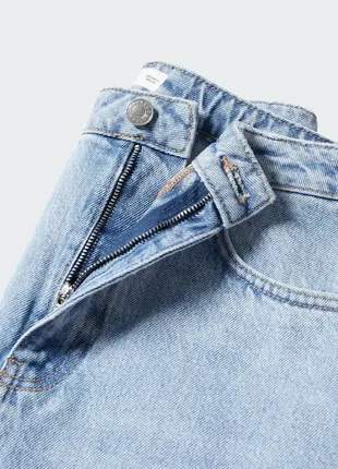 Трендовая джинсовая юбка-макси с разрезом посередине mango4 фото