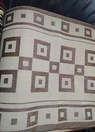 Доріжка без ворсу на відріз 1м бежевий 0034 туреччина