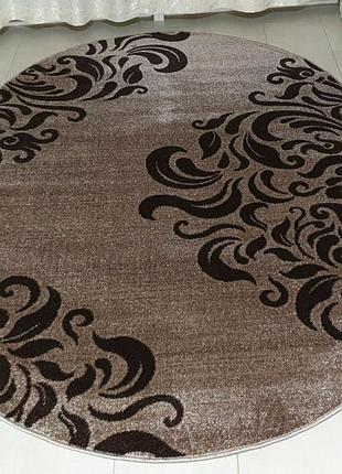 Килим 1.6х2.3м mira brown короткий ворс 24031-243 завиток