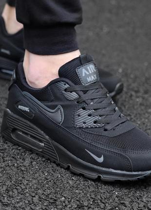 Чоловічі кросівки nike air max 90 black найк аир макс