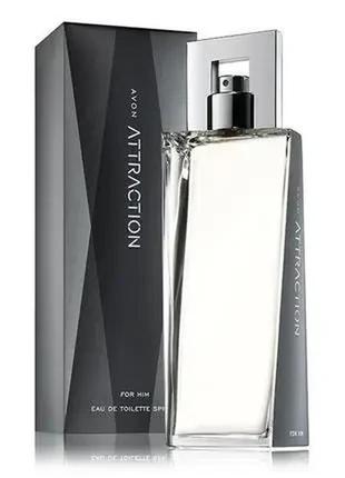 Туалетна вода чоловіча attraction avon 75ml