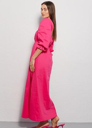 Платье женское летнее макси фуксия modna kazka mkar46760-17 фото
