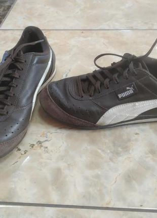 Кожаные кроссовки look puma