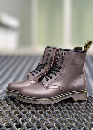 Ботинки dr. martens 1460 brown3 фото