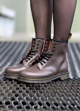 Ботинки dr. martens 1460 brown2 фото