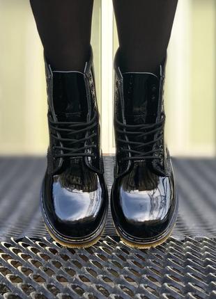 Ботинки dr. martens 1460 patent black4 фото