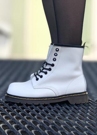 Ботинки dr. martens 1460 white7 фото