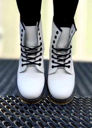 Ботинки dr. martens 1460 white4 фото