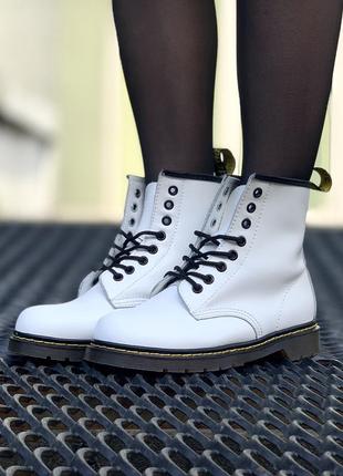 Ботинки dr. martens 1460 white2 фото