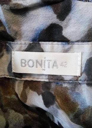 Bonita . красивая шелковая туника блузка летняя кофточка . большой размер3 фото