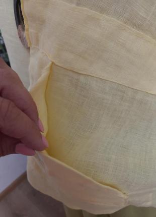 Невероятно красивое бохо льняная блуза рубах туника 100% лен италия4 фото