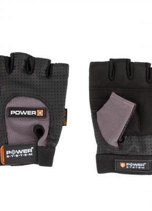 Рукавиці для фітнесу power system power plus ps-2500 black/grey xl (ps-2500_xl_black-grey)