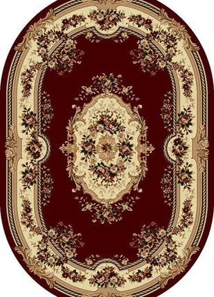 Килим бордовий 1.5*2.3 м! класичний! lotos 575-210