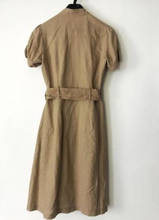 Классное платье сафари из льна2 фото