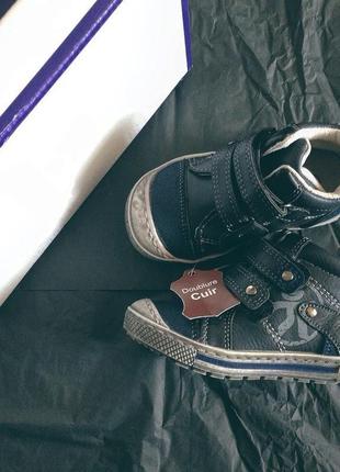 Хайтопи gepy. нові дитячі високі напів💢шкіряні кеди з застібками на липучках