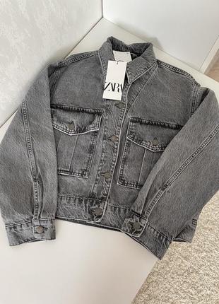 Джинсовый пиджак zara