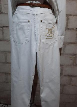 Белые джинсы высокая посадка хорошего качества4 фото