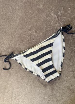Женские плавки ocean club с сине-белой широкой размер m