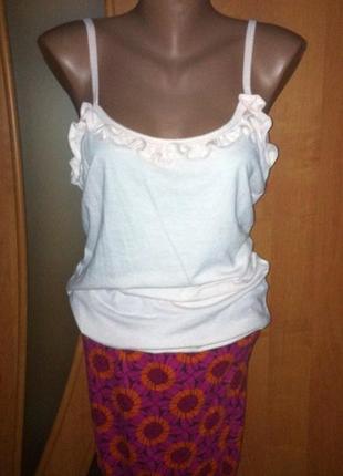 Красива літня спідниця-топ в квіточки на гумках