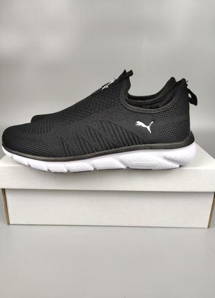 Мужские слипоны puma black white9 фото