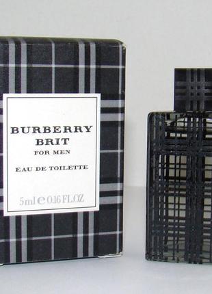 Мініатюра burberry brit for men. оригінал.