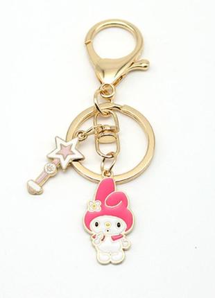Брелок для ключей мелоди ( my melody ), мультяшный брелок, детский / fs-1970