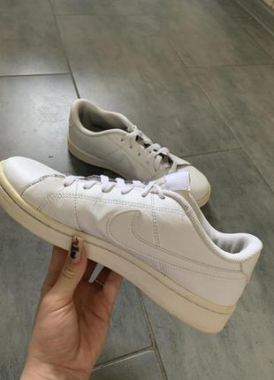 Белые кеды nike 3